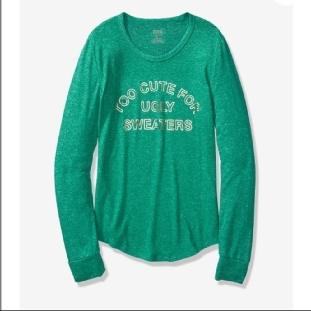 NWOT VS PINK Too Cute For Ugly Sweaters Sleepwear